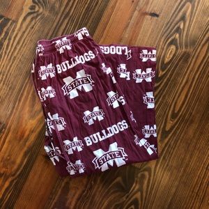 Mississippi State University pajamas pants